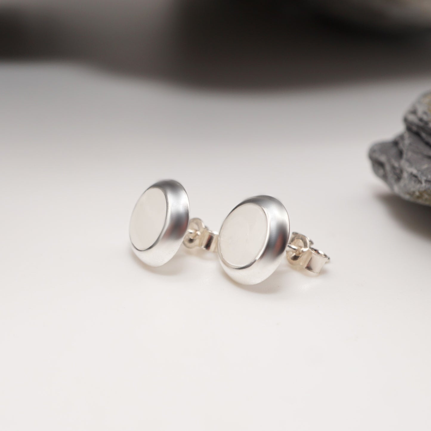 ''The Creamers'' - Semen Keepsake Circle Stud Earrings