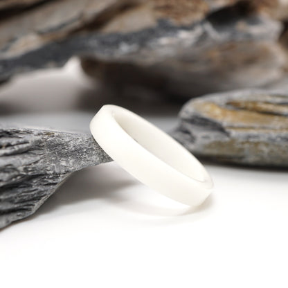 Pure Resin Keepsake Ring crafted from semen-infused resin, featuring a smooth and minimalist design.