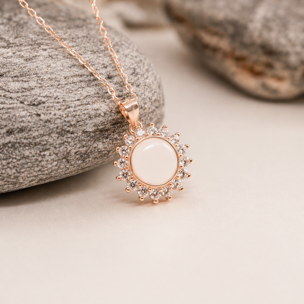 “Sun Shot” – Round Semen Keepsake Pendant