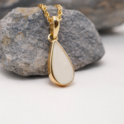 ''The Love Drop'' - 9ct Solid Gold Teardrop Semen Keepsake Pendant